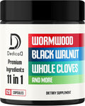 Wormwood Supplement - 120 Capsules Extracted from Black Walnut Cloves Turmeric Apple Berberine HCl &amp More - 11 Ingredients Combined for Immune System - 2-Month Supply
