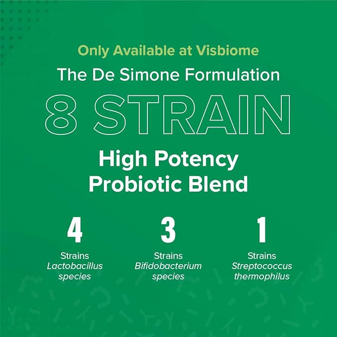 Visbiome® GI Care - High Potency Probiotic - 112.5 Billion CFU Live Probiotics Original De Simone Formulation Made in USA 60 Capsules.