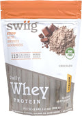 swiig Premium Daily Whey Matrix Chocolate 2.2lb – 20g Protein per Serving with Amino Acids for Muscle Recovery – Gluten-Free Non-GMO No Fillers No Artificial Flavors
