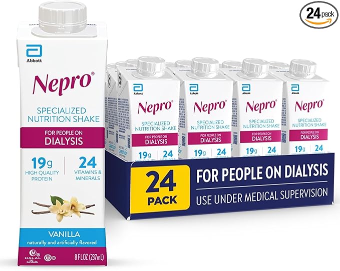 Nepro Liquid Nutrition Homemade Vanilla 8-Ounce Plastic Bottles (Pack of 24)