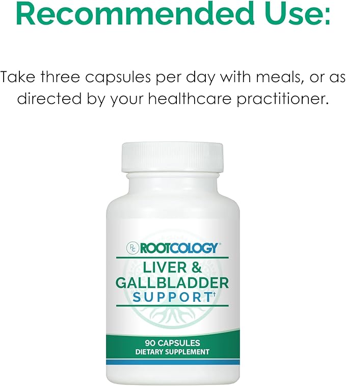 Rootcology by Dr. Izabella Wentz | Liver &amp Gallbladder Support with Milk Thistle Artichoke Leaf &amp Beet | 90 Capsules