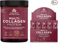 Ancient Nutrition Multi Collagen Protein Powder Unflavored 45 Servings + Multi Collagen Protein Powder Packets Unflavored 40 Packets