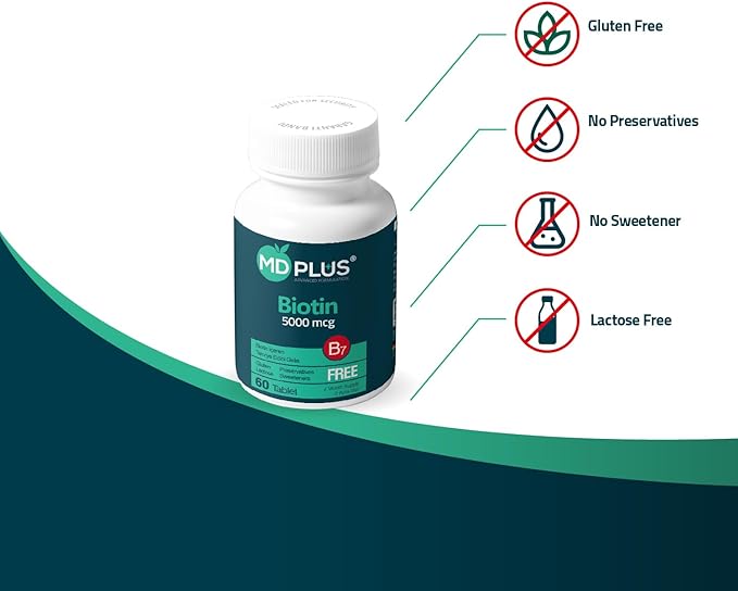 Md Plus Advanced Hair Biotin 5000 Mcg 60 Tablet