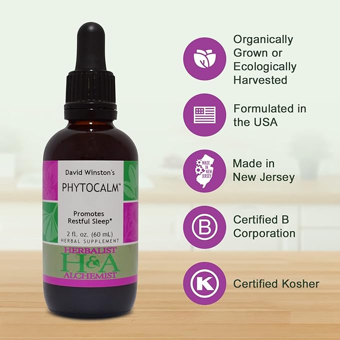 Herbalist &amp Alchemist David Winston's Phytocalm™ Promotes Restful Sleep* (2 Fl Oz)