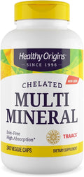 Healthy Origins Chelated Multi Mineral (Albion Minerals Bioavailable Non-GMO Gluten Free) 240 Veggie Caps