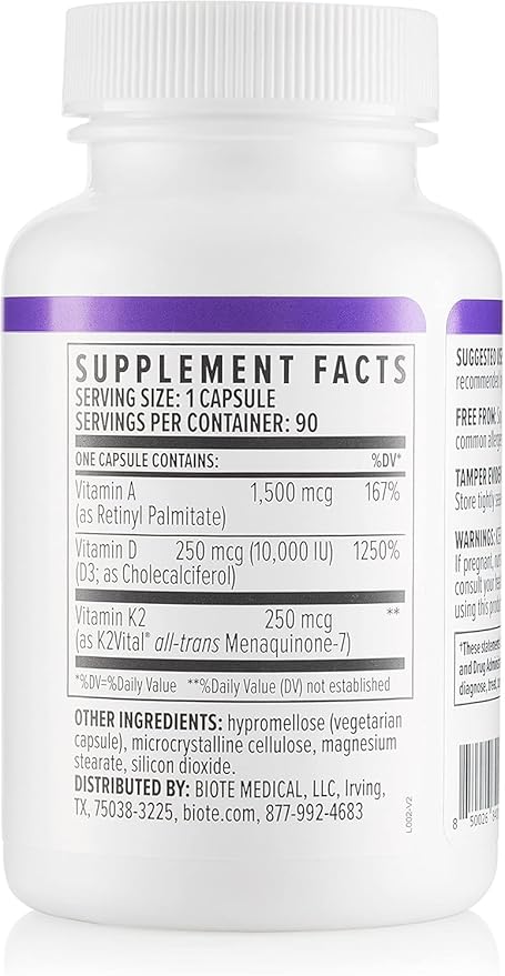 Biote Nutraceuticals - ADK 10 - Immunity + Cardiovascular (90 Capsules)