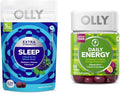 OLLY Sleep &amp Energy Gummies Bundle - Melatonin L-Theanine B12 CoQ10-120 + 60 Count