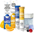 Seltz® D-fense &amp D-Light Pack - Vitamin D + Immune Support Effervescent Vitamins (Soak up The Sun + Support Your Immune Function) with Vitamin D3 (5000 IU) Elderberry Vitamin C and Zinc