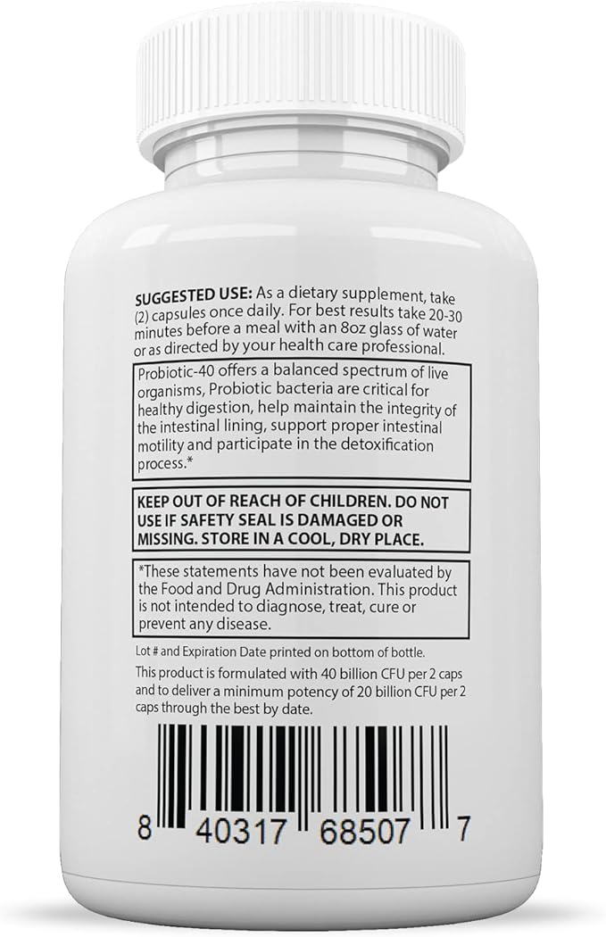 Justified Laboratories (10 Pack) Best Breath Max 40 Billion CFU Probiotic Oral Support 600 Capsules