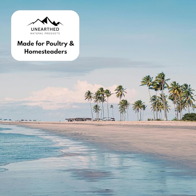Unearthed Premium Coastline Calcium &amp Poultry Shells (Oyster Shells) – 10 lb Portable Bag – USA-Sourced Feed-Grade Calcium Supplement for Strong Eggshells &amp Healthy Flocks