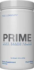 DRINK HRW Prime Men’s Health Supplement: Enhance Muscle Strength Vitality Scientifically Validated Premium Ingredients Boost Energy Endurance with Creatine + GAA Pro (Peach Mango 30 Servings)