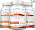 Approved Science Ashwagandha 1500mg with Bioperine® and Ginger- Boost Mood &amp Energy - 60 Vegan Friendly Capsules (3 Bottles)