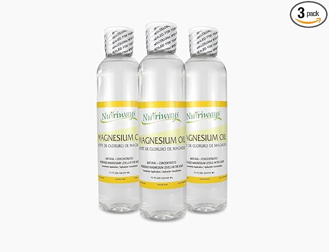 Magnesium Chloride Oil - Concentrated - Natural - 3 PK - for transdermal Application