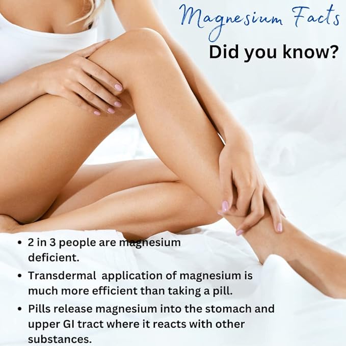 Magnesium Oil Spray with MSM – Extra Strength – 32mg per Spray – Light Lavender Scent – Product of Canada – 237 ml