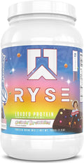 RYSE Loaded Protein Powder - Little Debbie Cosmic Brownie - 25g Whey Protein Isolate &amp Concentrate with Prebiotic Fiber &amp MCTs - Low Carb Low Sugar Digestive-Friendly - 27 Servings / 2 lb Tu
