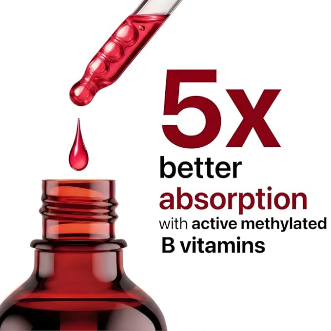 Vitamin B Complex for Men &amp Women - Riboflavin B2 B3 B5 B6 B12 | B-Complex Supplement - Nerve Pain Energy Brain &amp Heart Support - Made in USA 60 Servings