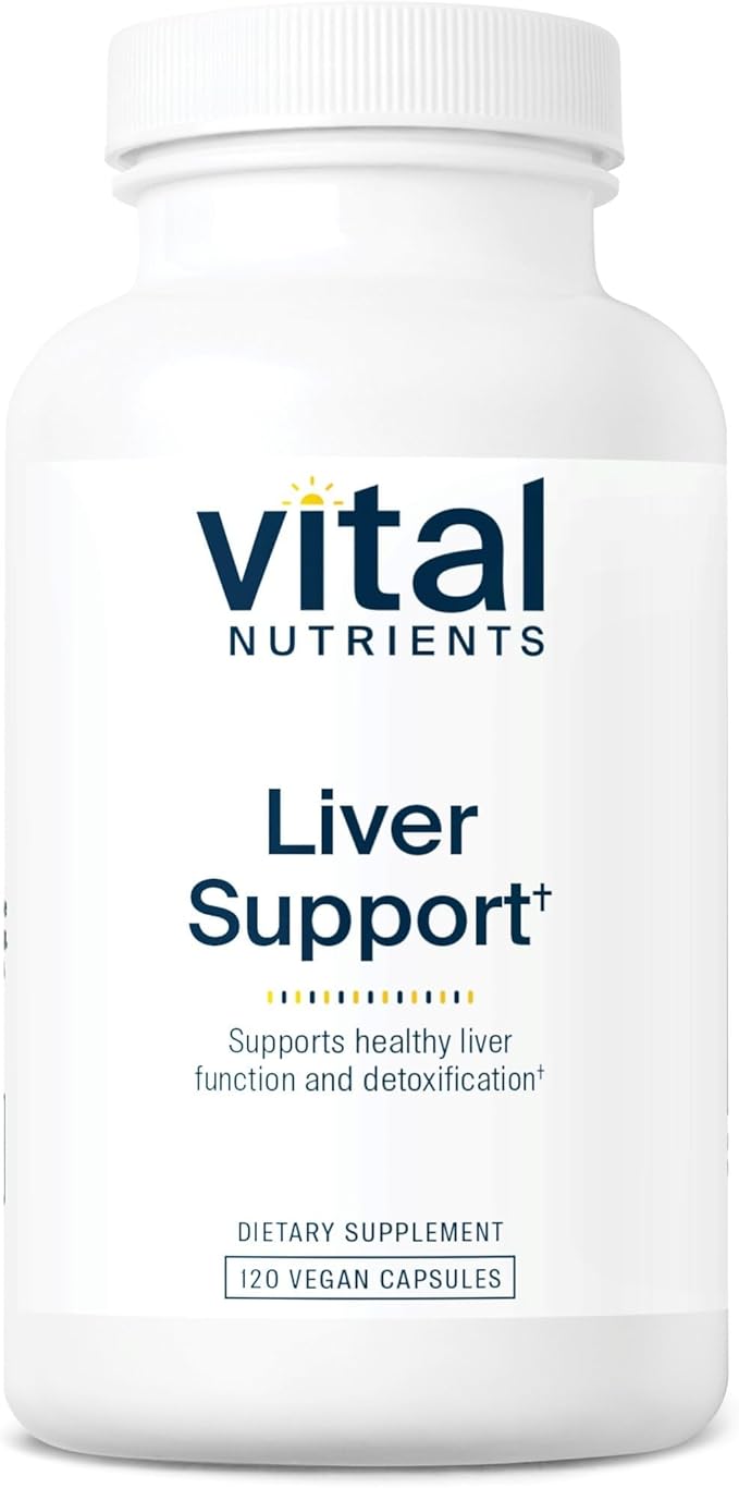 Vital Nutrients Liver Support Milk Thistle and Curcumin - Vegan Supplement - Herbal Combination to Support Healthy Liver Function* - Gluten Dairy and Soy Free - 120 Capsules