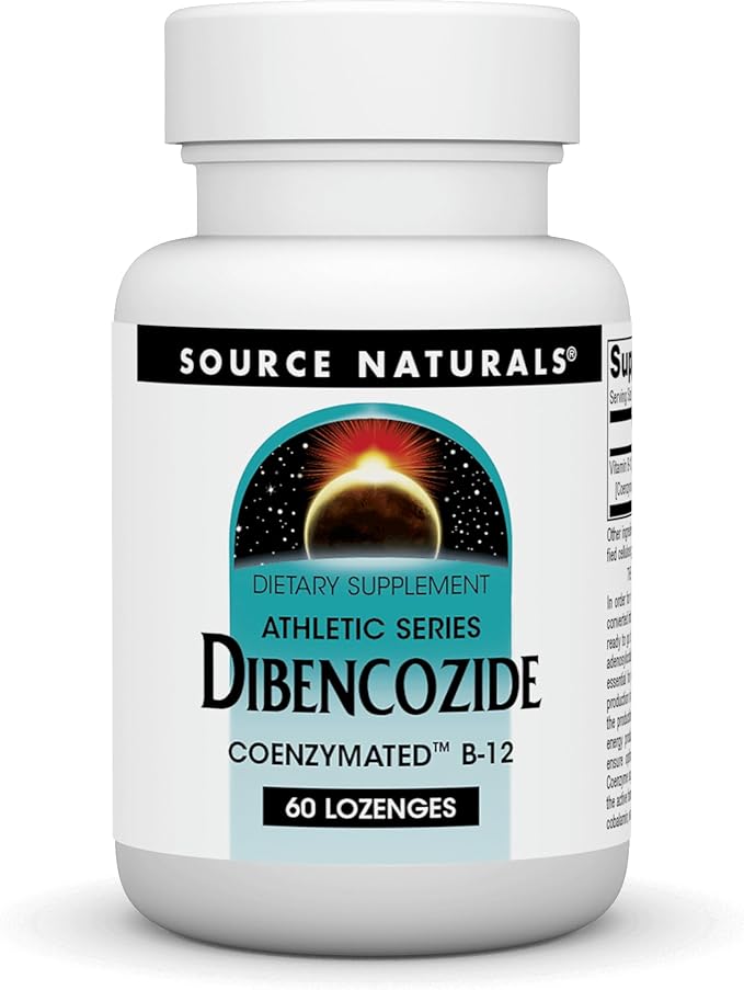 Source Naturals Dibencozide - Coenzymated B-12 Athletic Series Quick Dissolving Dietary Supplement - 60 Lozenges