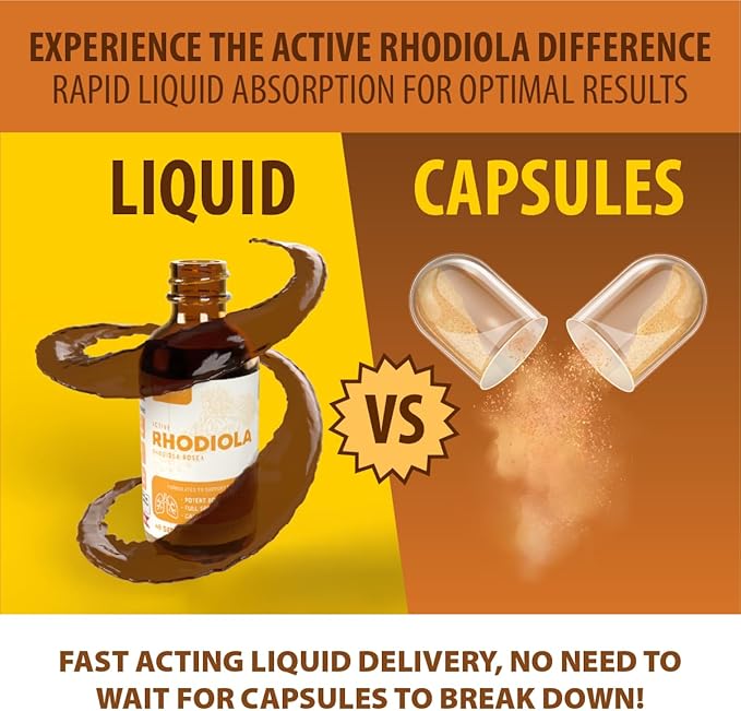 Rejuvica Health CardioVance + Active Rhodiola Bundle - Heart Support &amp Stress Relief Supplement Bundle - Advanced Liquid Deliver