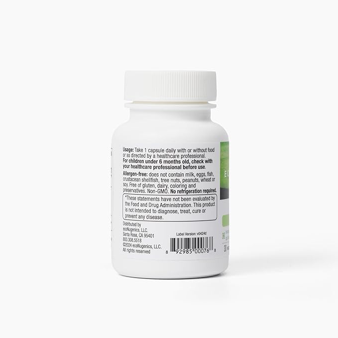 EcoNugenics PowerBiotic: Prebiotic Probiotic &amp Postbiotic for Men &amp Women – 30 Capsules (1 Daily) – Supports Digestive Health Gut Cleanse Constipation Relief Immune Function