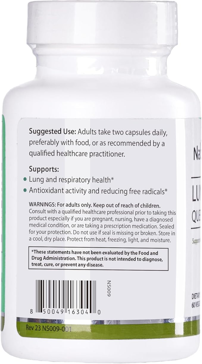 Quercetin Vitamin C Complex-Promotes Lung Health and Respiratory Circulation60 Capsules