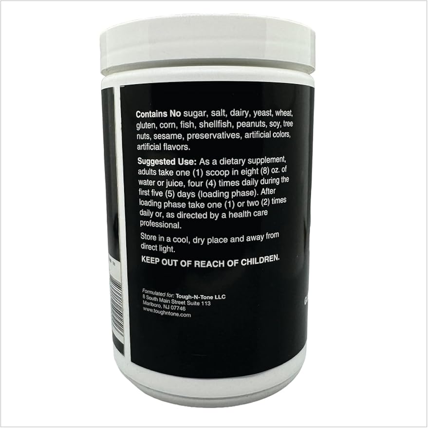 TOUGH-N-TONE 100% Pure Creatine Monohydrate Powder Creatine for Strength Muscle Recovery and Performance – Unflavored Easy to Mix