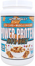 Gym Molly Power Protein Powder 100% Whey Protein Isolate 25g of Protein 5.5g BCAAs Fast Absorbing - Ready to Give You Fuel Around The Clock - 2lbs Cinnamon Flavored
