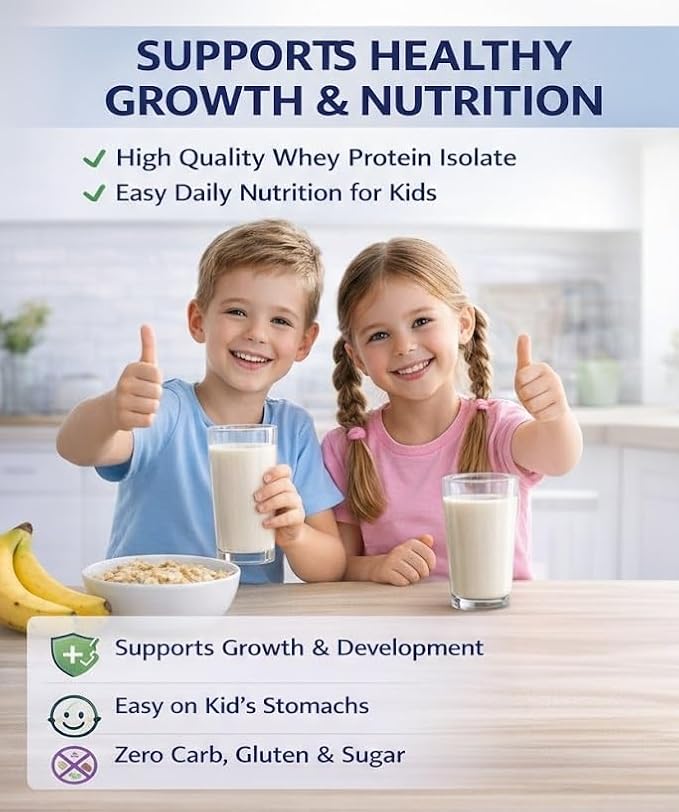 Nutrisite Whey Protein Isolate Powder 90% – Unflavored Protein Powder for Kids and Adults Zero Carb Gluten and Sucrose Free Easy to Mix Daily Nutrition 9.7 oz