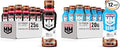 Muscle Milk Genuine Protein Shake Chocolate 25g Protein 11.16 Fl Oz (Pack of 12) &amp Zero Protein Shake Chocolate20g Protein Zero Sugar 100 Calories Calcium Vitamins A C &amp D