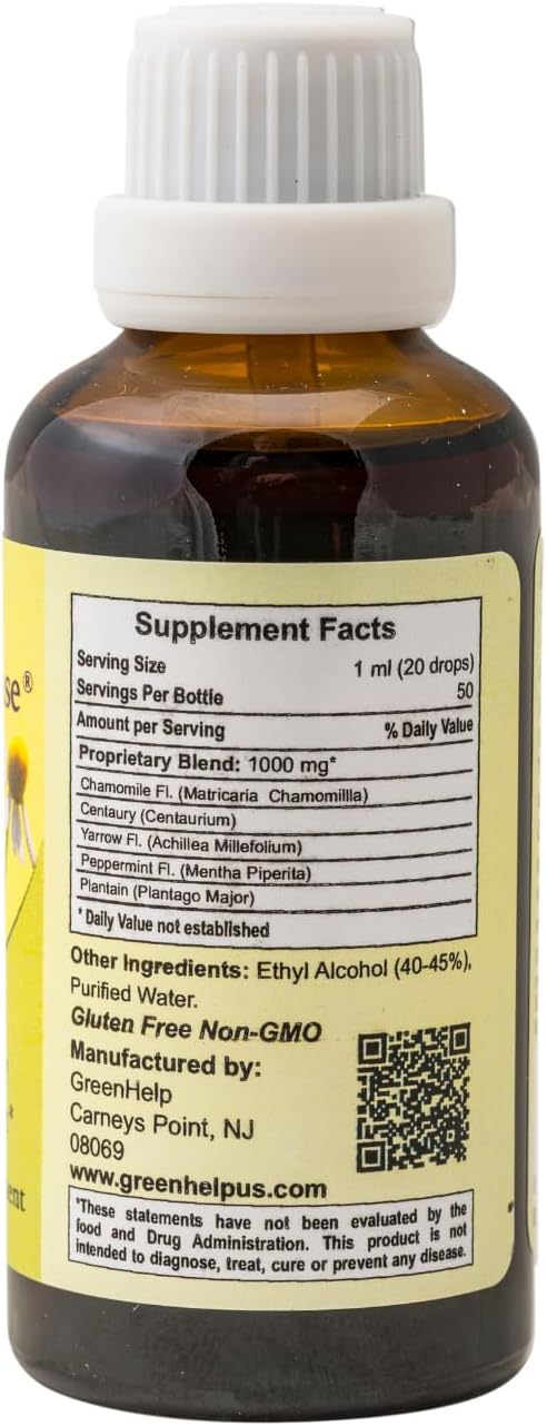 Stomach Defense Liquid Drops – Herbal Digestive Support Supplement for Bloating Gas &amp Intestine Cramp Relief – Natural Stomach Health &amp Comfort – 1.7 fl oz (50 ml)