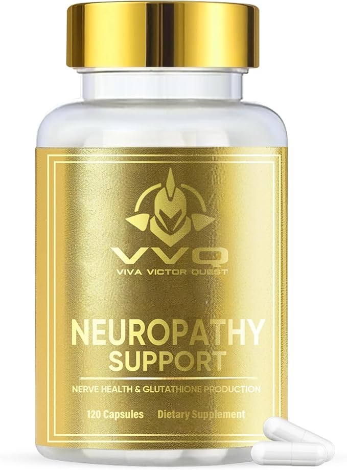Nerve Savior for Neuropathy Support - Advanced Alpha Lipoic Acid 600mg &amp Benfotiamine Supplement - Soothing Comfort for Hands and Feet - Vegan Non-GMO - 120 Capsules