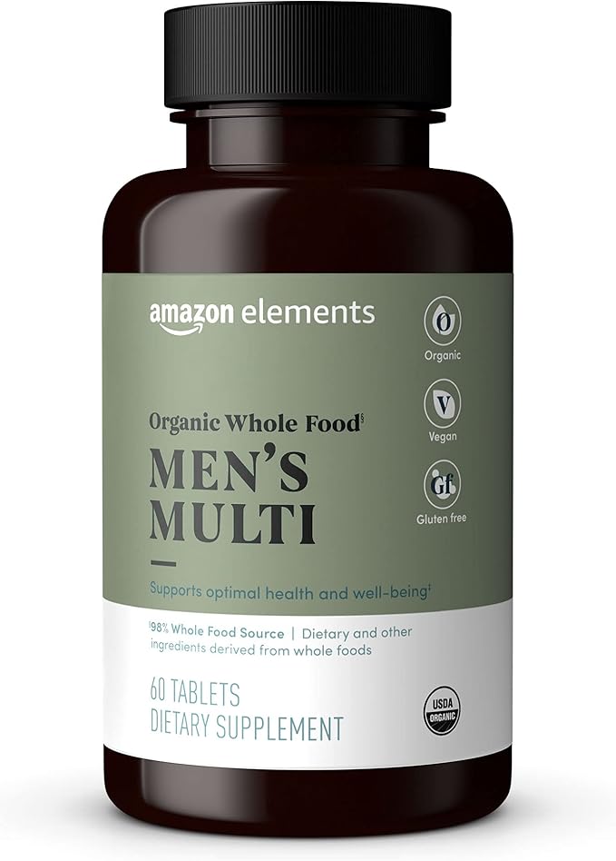 Amazon Elements Organic Whole Food Men's Multi 60 tablets