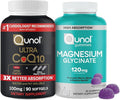Qunol CoQ10 &amp Magnesium: Ultra CoQ10 100mg 90 Softgels &amp Magnesium Glycinate 120mg 90 Gummies