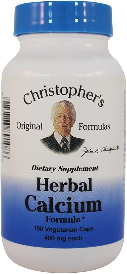 Christopher's Original Formulas Herbal Calcium Natural Bone Support 100 Caps Pack of 12