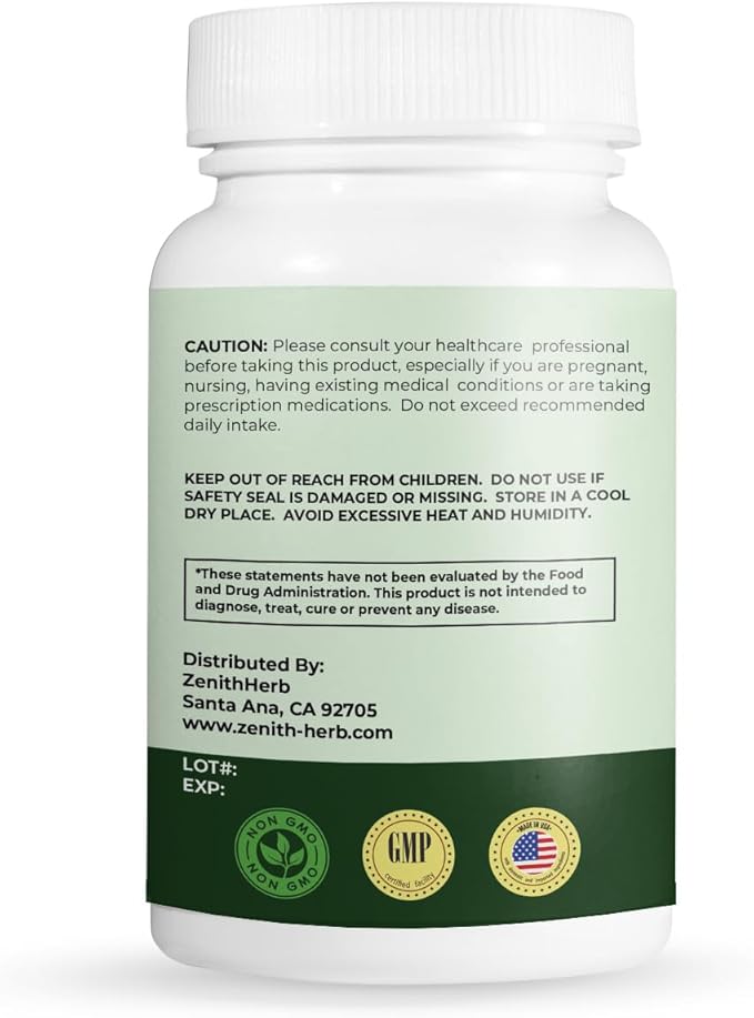 ZenithHerb-Peony &amp Licorice/Shao Yao Gan Cao Tang Herbal Supplement 100 Capsules/Bottle 2 Bottles