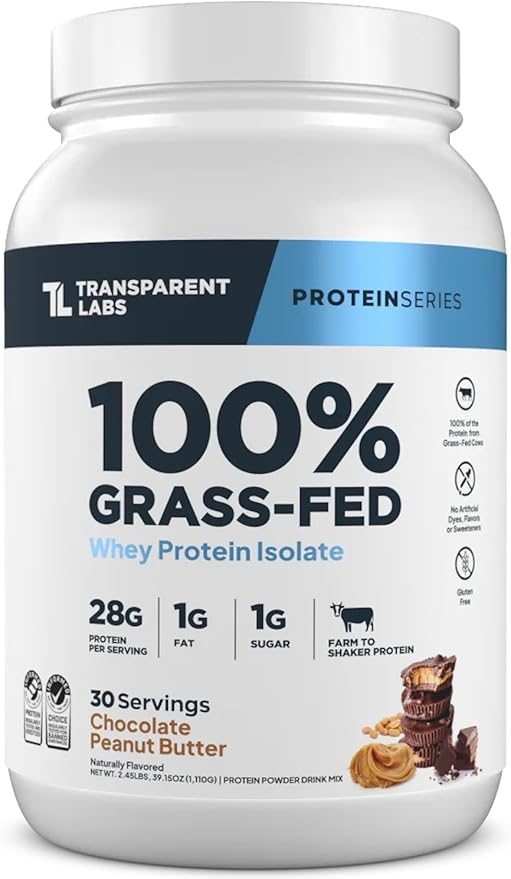 Transparent Labs Grass-Fed Whey Protein Isolate (30 Servings Chocolate PB) &amp Creatine HMB (30 Servings Strawberry Lemonade)