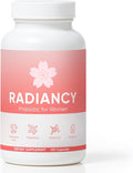 Radiancy Probiotic for Women Vaginal Probiotics for Dryness &amp PH Balance Cherry Blossom Extract Hyaluronic Acid Probiotics Vitamin C 120 Ct