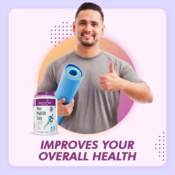 MultiVitamin for Men - Multi-VIT Daily - 13 Vitamins &amp 12 Minerals - 90 Vegetable Capsules