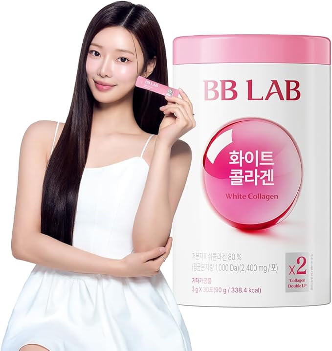 BB LAB White Collagen 2400mg Low Molecular Fish peptide 1000 Dalton Travel Easy On-The-Go Packet Korean Collagen Daily Beauty Routine