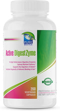 Active DigestZyme - Complete Digestive Enzyme Supplement | Bloating &amp Gas Relief Gut &amp Pancreas Support | Helps Digest Gluten Dairy &amp Proteins | Vegan Non-GMO | 200 Capsules