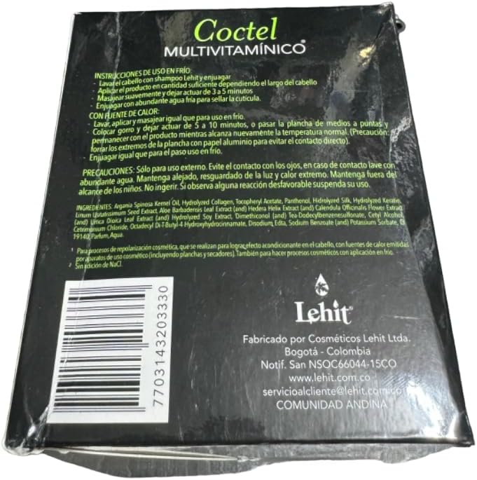Lehit Coctel Multivitaminico Repolarizador 8 en 1 Caja de 20 sobres de 30 Gramos.