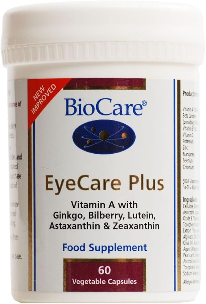 (2 Pack) - Biocare - EyeCare Plus | 60 Vegicaps | 2 Pack Bundle