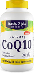 Healthy Origins® CoQ10 400 mg – Natural Trans-Isomer Ubiquinone – Yeast Fermented Supports Heart Health &amp Cellular Energy – Non-GMO 150 Softgels