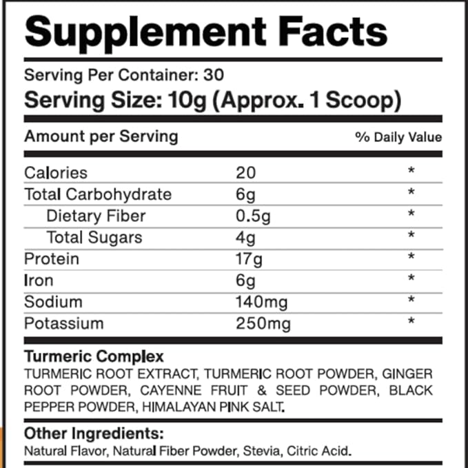 Bella All Natural Turmeric and Ginger Powder - Antioxidant and Improved Digestion (300 Grams)