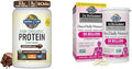 Garden of Life Vegan Protein Powder - 22g Raw Plant Protein BCAAs Probiotics &amp Digestive Enzymes &amp Dr. Formulated Women's Probiotics Once Daily 16 Strains 50 Billion 30 Count