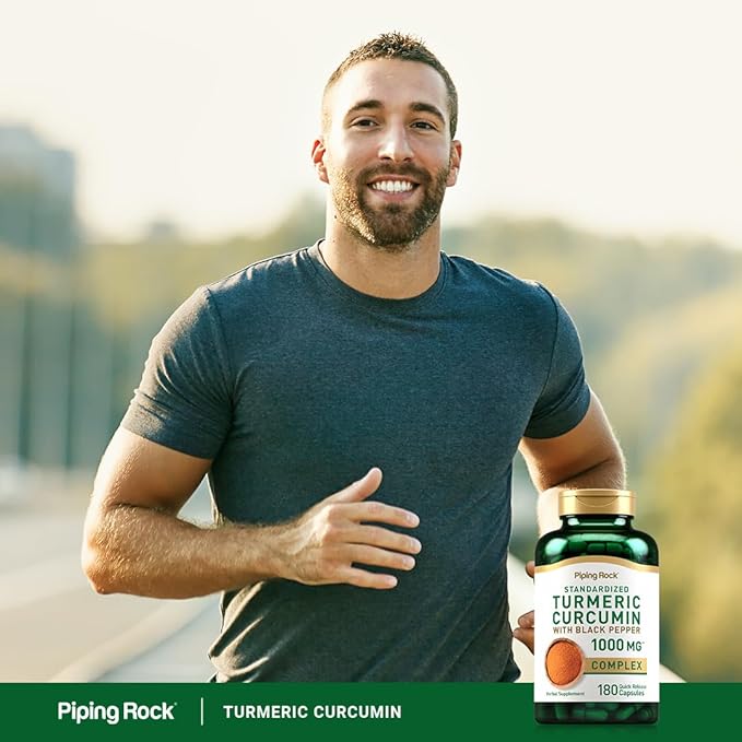 Piping Rock Turmeric Curcumin with Black Pepper Extract | 180 Capsules | Complex Herb Supplement | Non-GMO Gluten Free