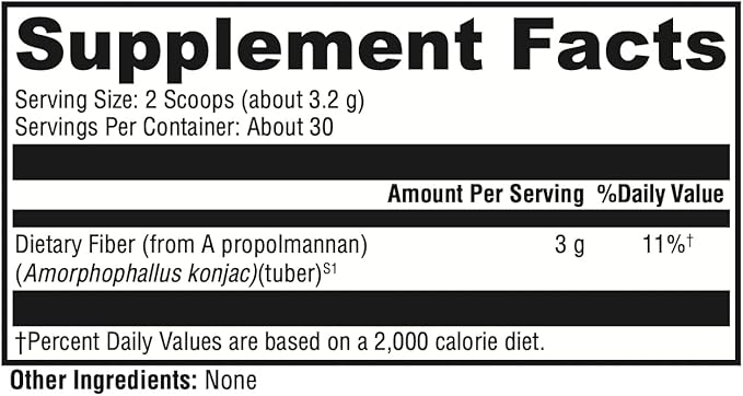 XYMOGEN OptiFiber Lean - 100% Natural and Soluble Propolmannan Fiber Powder - Supports Satiety Cholesterol Metabolism and Healthy Bowel Movements (3.39 oz)