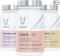 Vitruvin Beauty + Comfort Pack COQ10 200mg + Trans- Resveratrol 500mg + Curcumin 500mg Vegan Non-GMO Gluten-Free Gelatin-Free. Healthy Skin Hear Joints and Brain