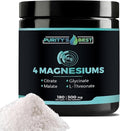 Purity's Best 4 MAGNESIUMS Premium Magnesium Glycinate Malate L-Threonate Citrate 300mg 180 Veggie Capsules Third Party Tested 3 Months’ Supply Muscle Energy Nerve and Cognition Support