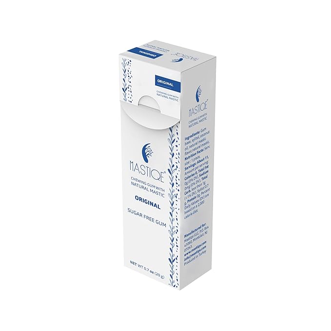 Mastiqe Sugar Free Hard Chewing Gum with Natural Mastic (Plain)